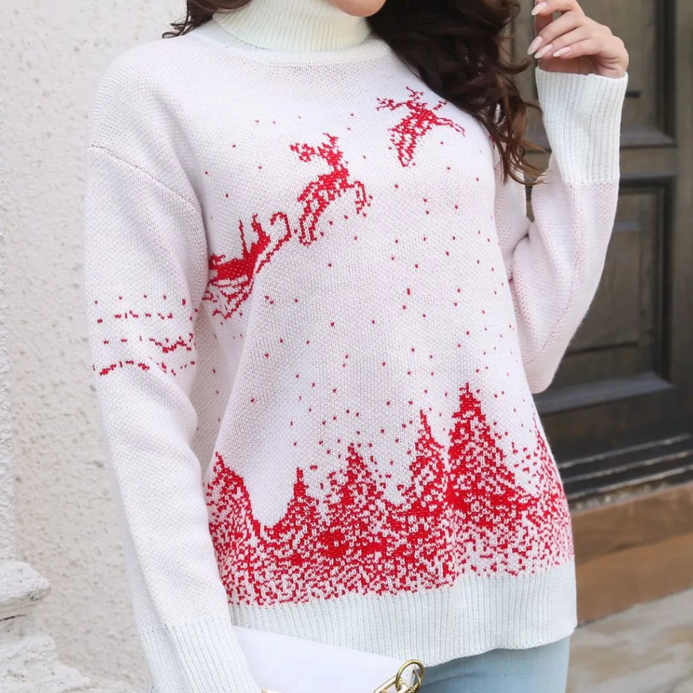 LISANA - Modischer Weihnachts-Pullover für Damen