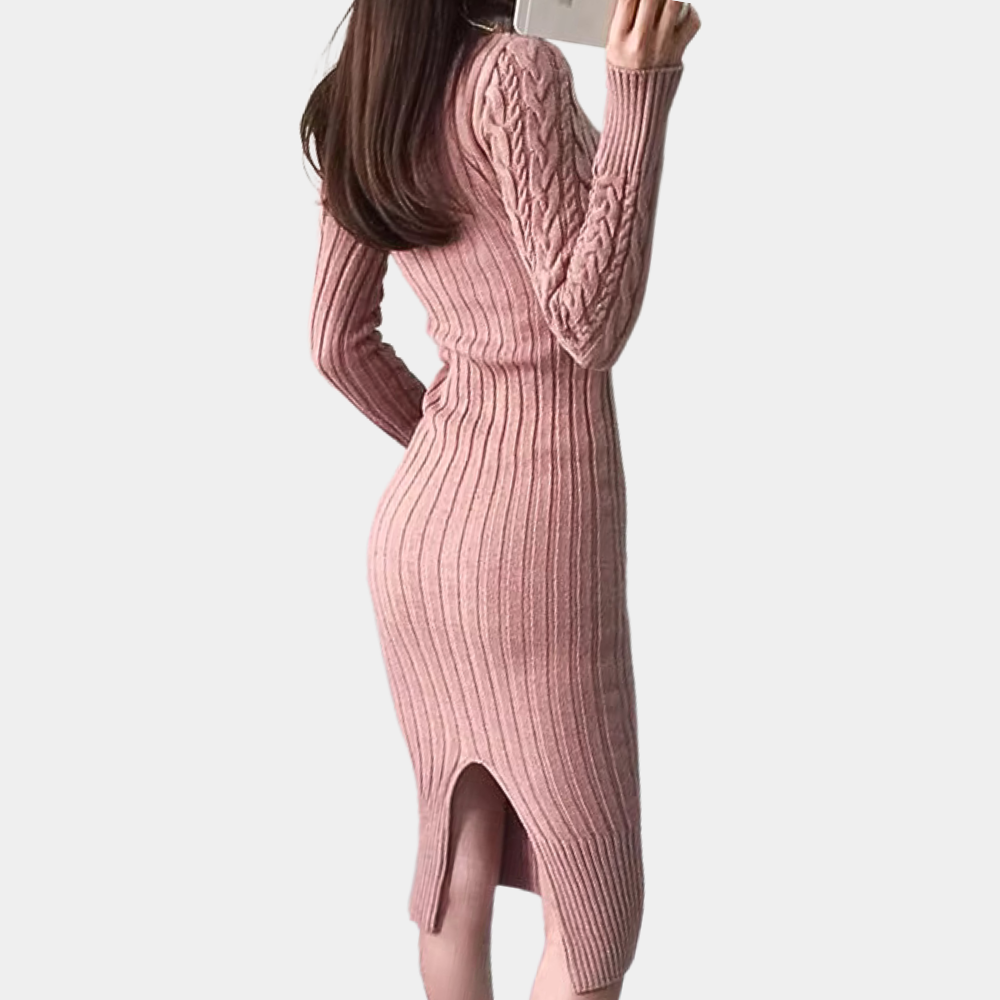 EMA - Elegantes Strickpullover Kleid für Damen