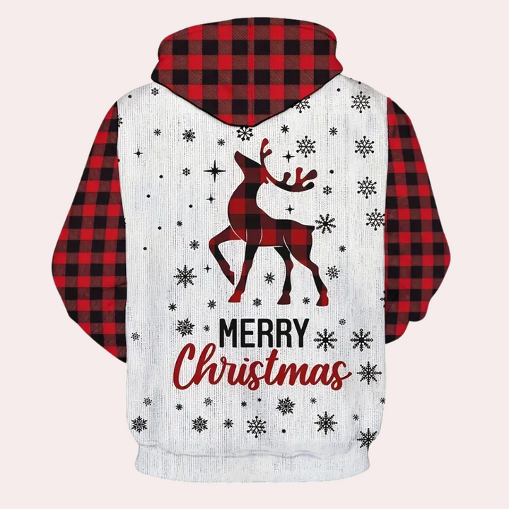 MIK - Bedruckter Weihnachts-Hoodie für Männer