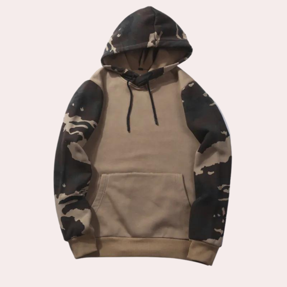 Fritz - Herren Kapuzenpullover mit Camouflage-Details