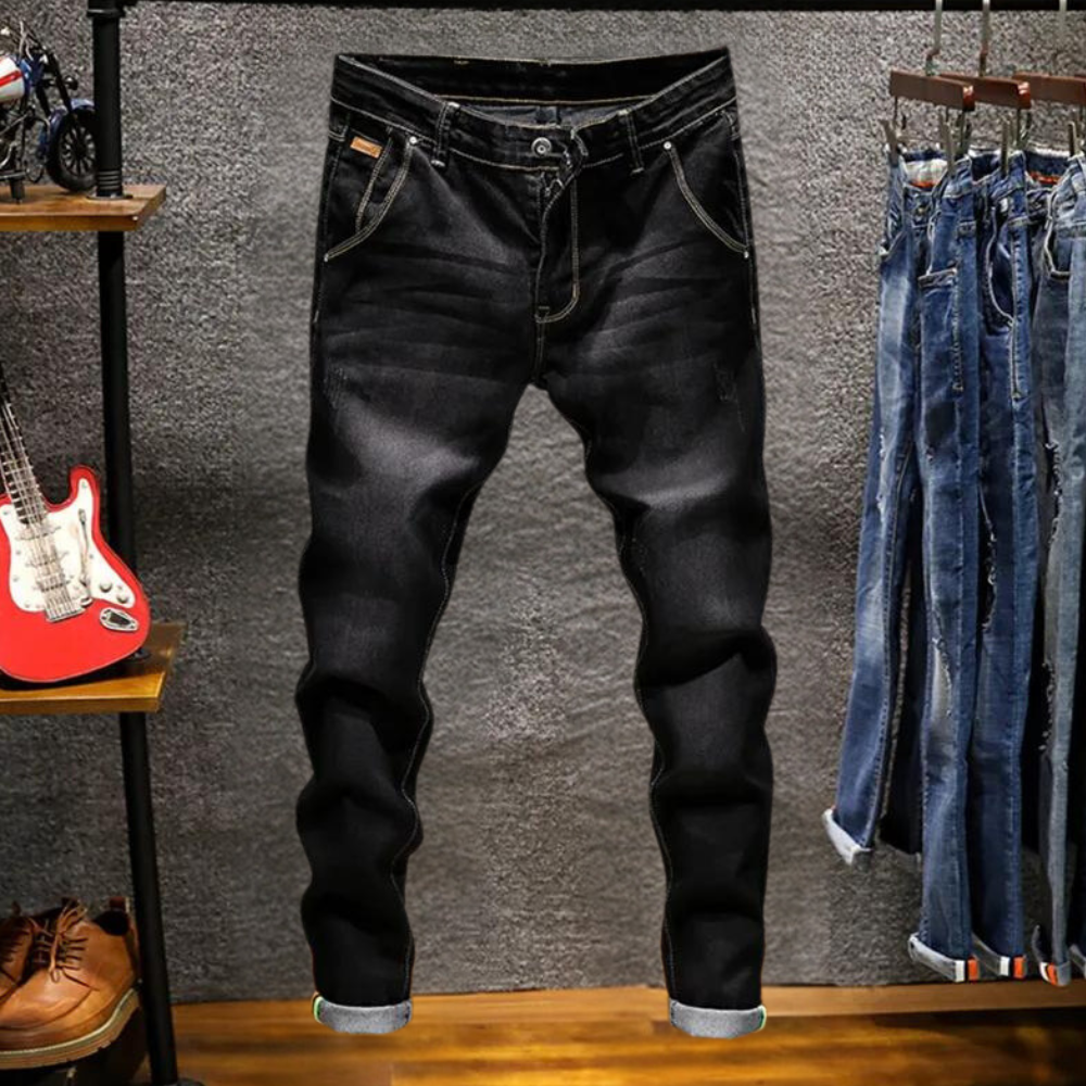 Vojin - Stilvolle Herrenjeans im Satin-Finish