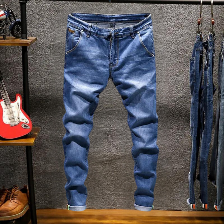 Vojin - Stilvolle Herrenjeans im Satin-Finish