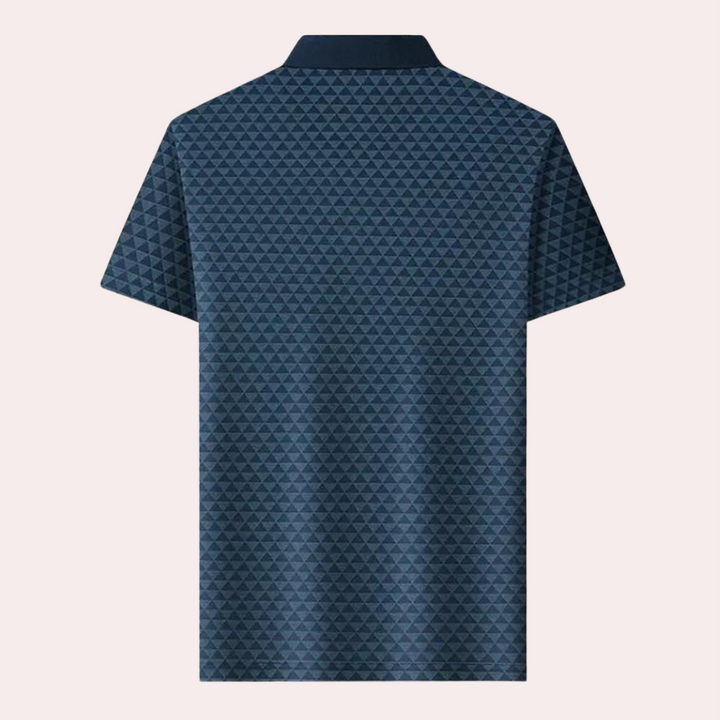 Brian - Atmungsaktives Herren-Polo mit Geometrischem Design