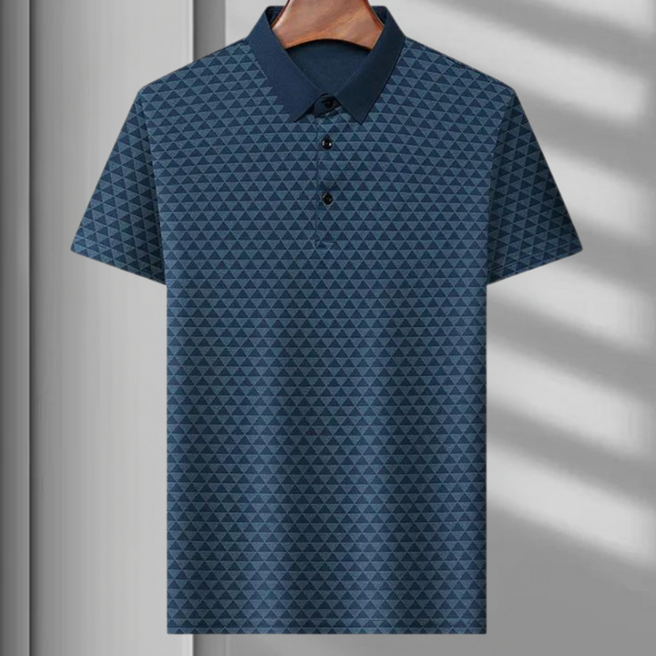 Brian - Atmungsaktives Herren-Polo mit Geometrischem Design