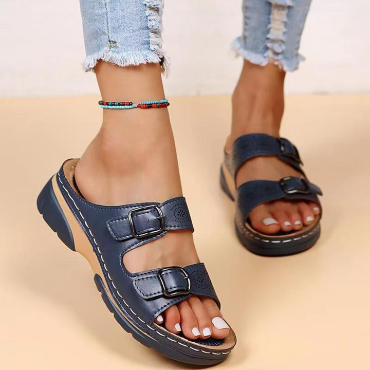 Joana - Stilvolle Sandalen mit doppelter Schnalle für Damen