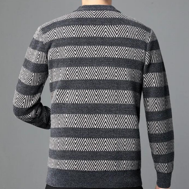 Luc - Symmetrischer Herren-Strickpullover