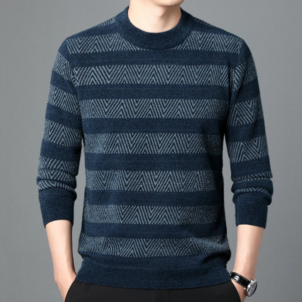 Luc - Symmetrischer Herren-Strickpullover