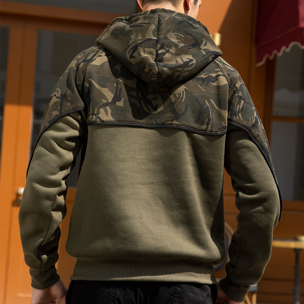 Antonis - Gemütlicher Camouflage-Kapuzenpullover für Herren