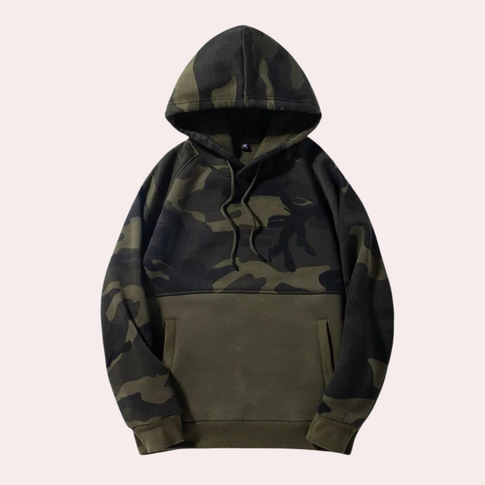 Costas - Verstellbarer Camouflage-Hoodie für Herren