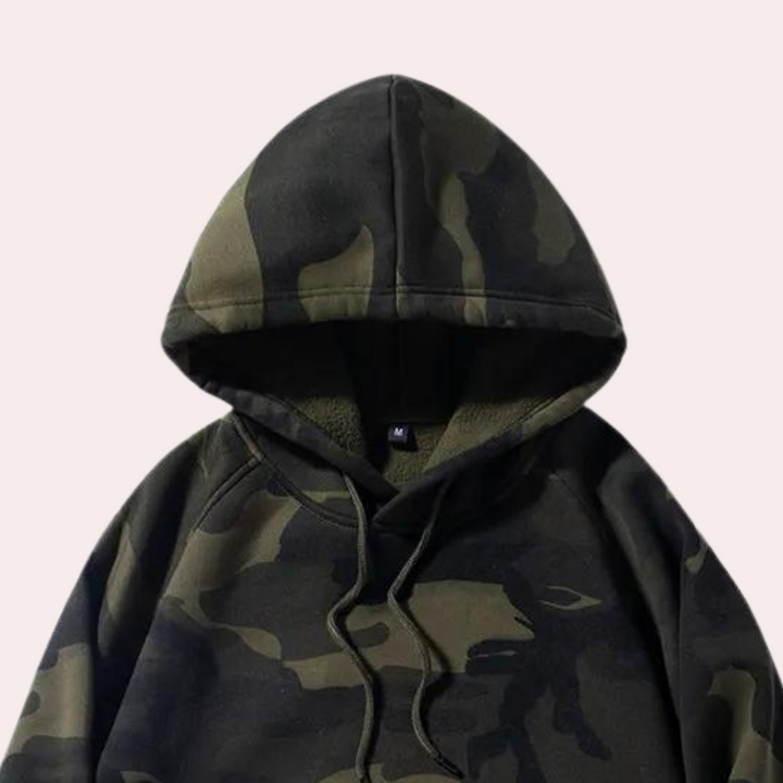 Costas - Verstellbarer Camouflage-Hoodie für Herren