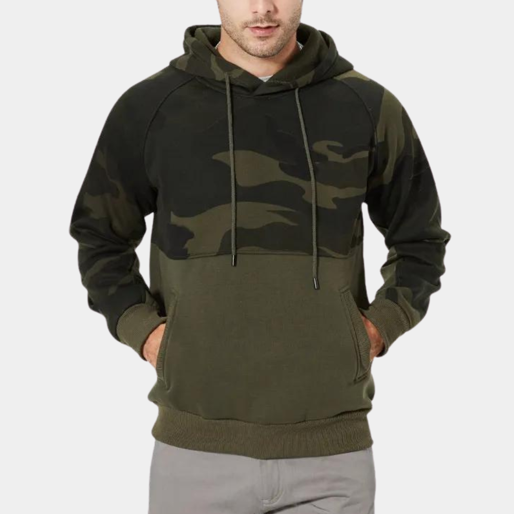 Costas - Verstellbarer Camouflage-Hoodie für Herren