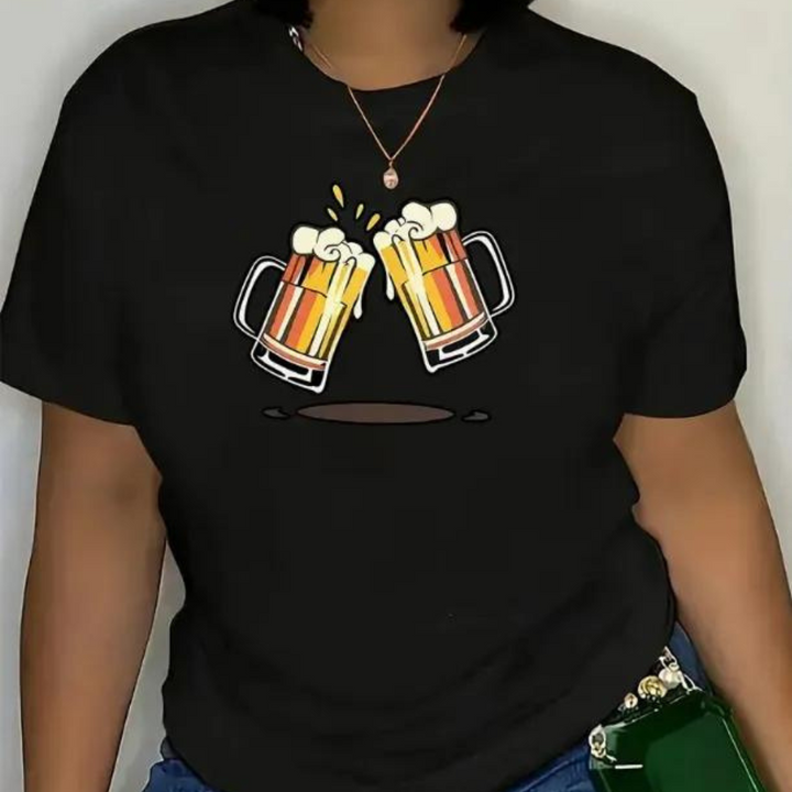 Carmela - Damen Oktoberfest-Shirt mit Bierdruck