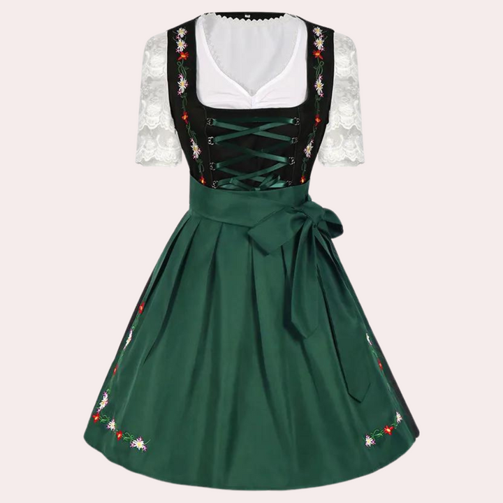 Andrina - Traditionelles Oktoberfestkleid mit Spitze und Stickerei