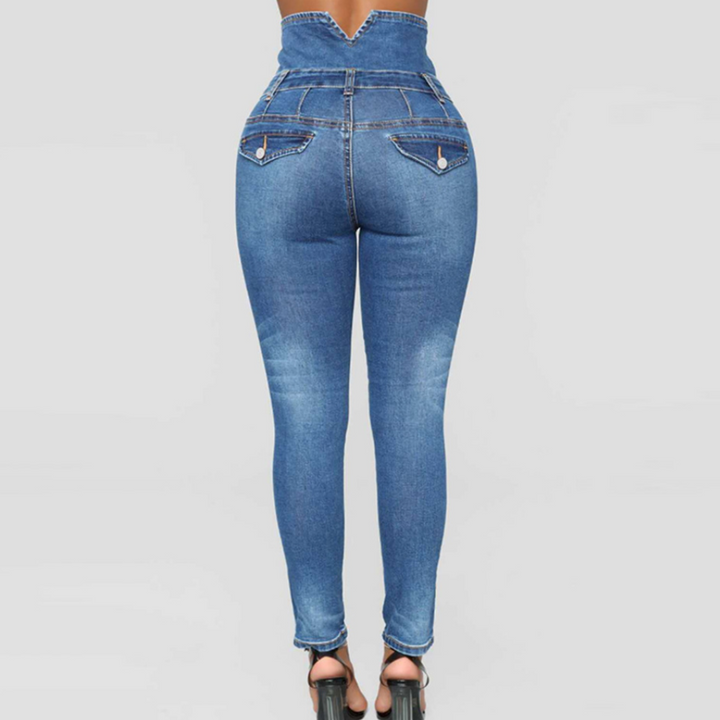 Nola - Damen High Waist Skinny Hose