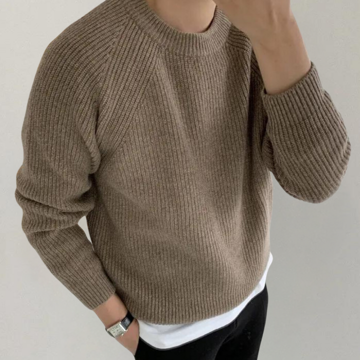 Audrick - Bequemer Rundhals-Strickpullover