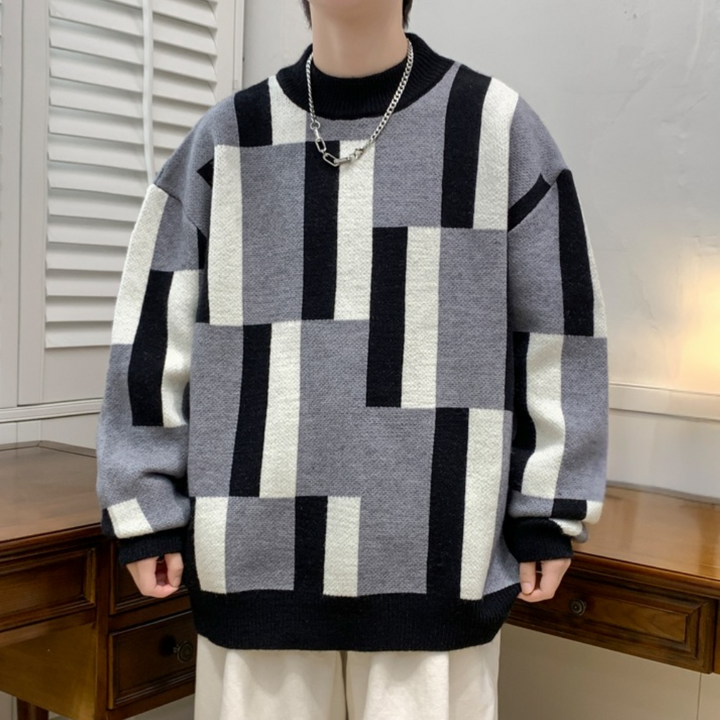 Fontane – Stylischer Herrenpullover im Farbblockstil