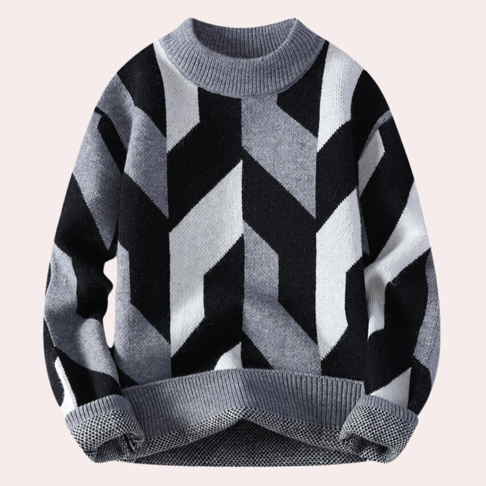 Leroux - Pullover mit abstraktem Design für Herren