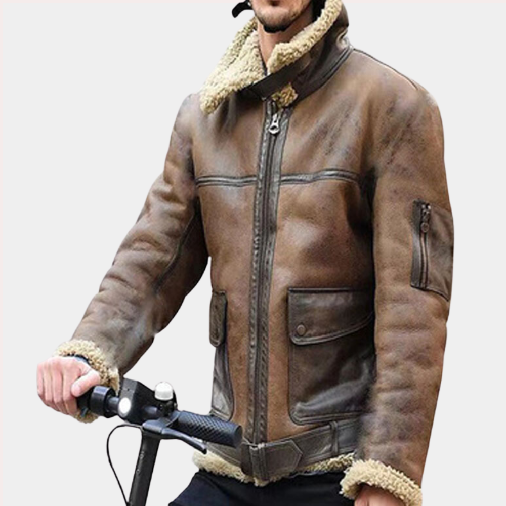 Erno - Bikerjacke im Vintage-Stil für Herren