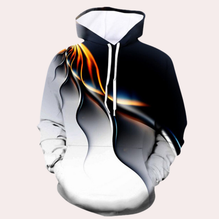 Lenci - Bunter Herren-Hoodie mit 3D-Design