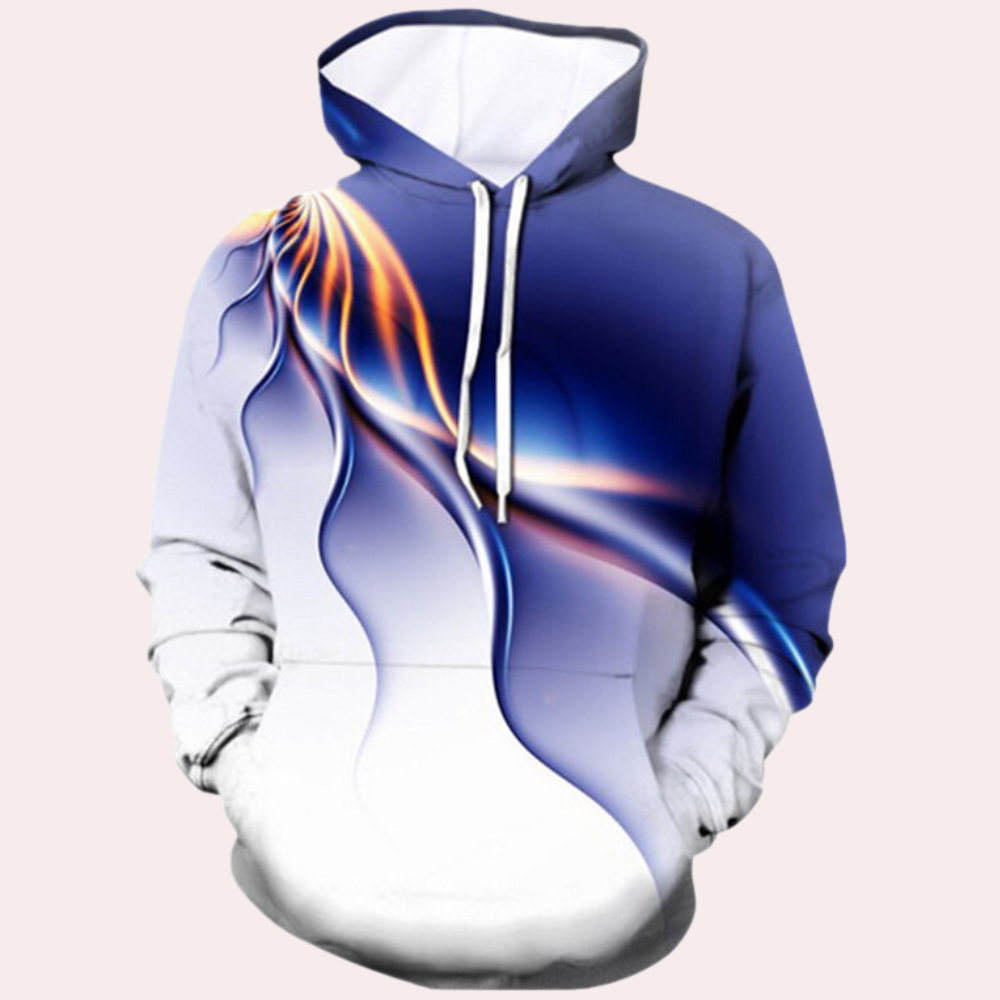 Lenci - Bunter Herren-Hoodie mit 3D-Design