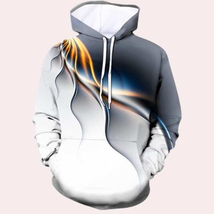 Lenci - Bunter Herren-Hoodie mit 3D-Design