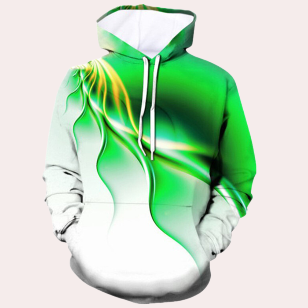 Lenci - Bunter Herren-Hoodie mit 3D-Design