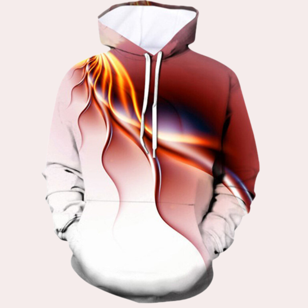 Lenci - Bunter Herren-Hoodie mit 3D-Design