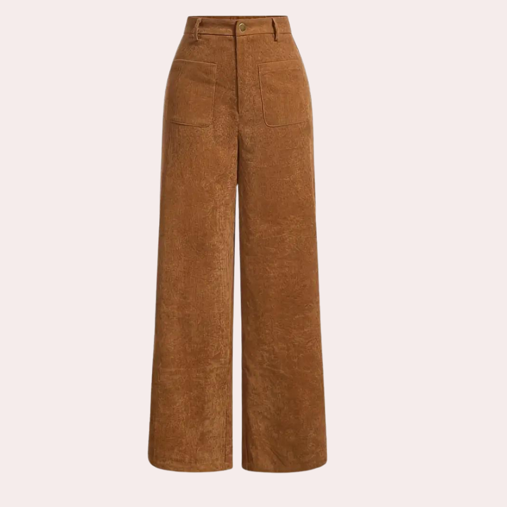 Graciella - Vielseitige Cordhose mit weitem Bein für Damen