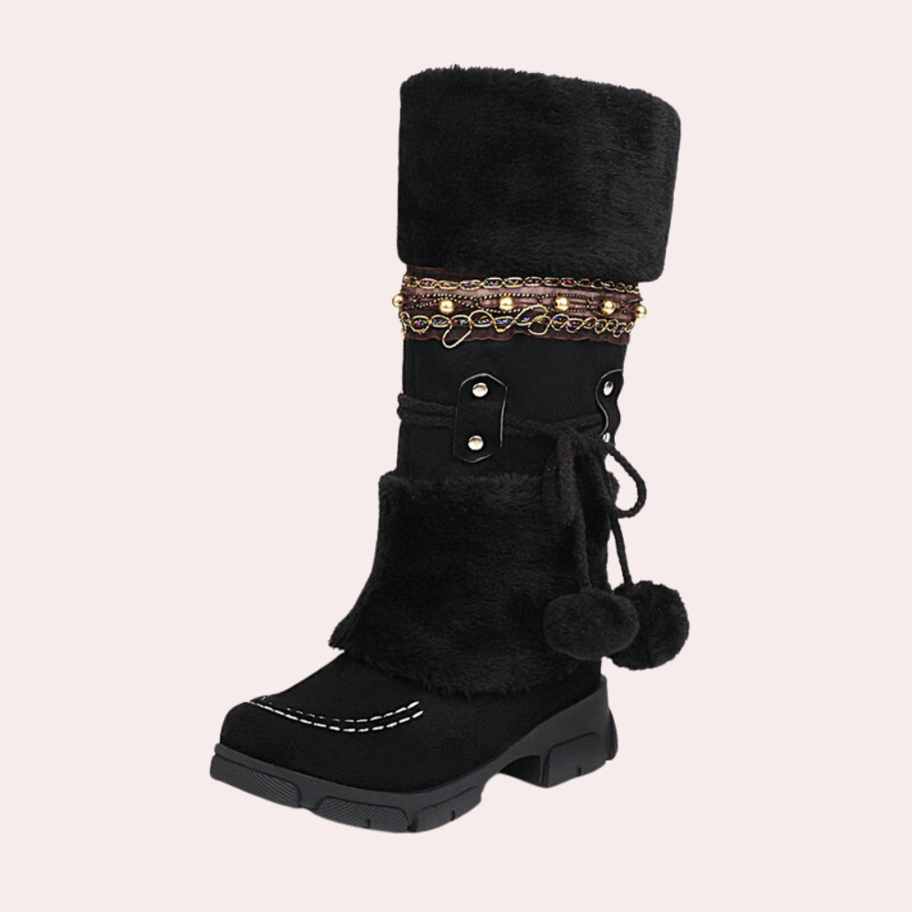 Angelia - Warme und elegante Damen-Schneestiefel