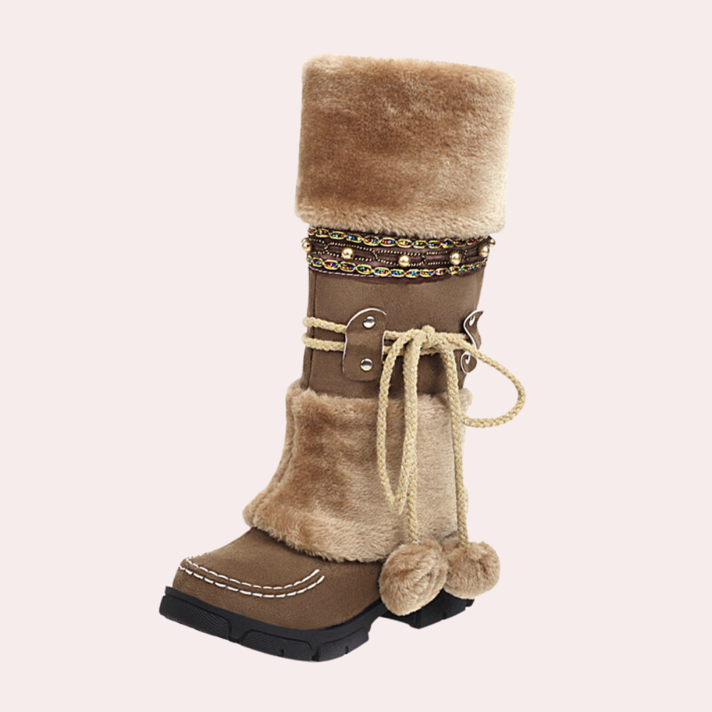 Angelia - Warme und elegante Damen-Schneestiefel