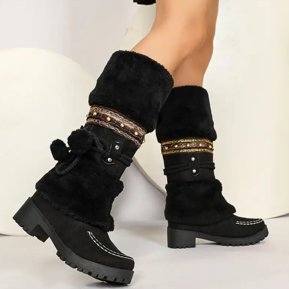 Angelia - Warme und elegante Damen-Schneestiefel