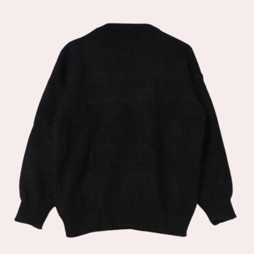 Orsola - Minimalistischer grafischer Pullover für Damen