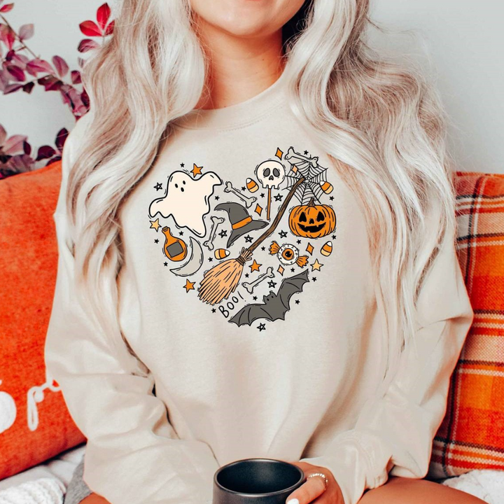 Emese – Halloween-Zauber Gemütliches Damen-Sweatshirt