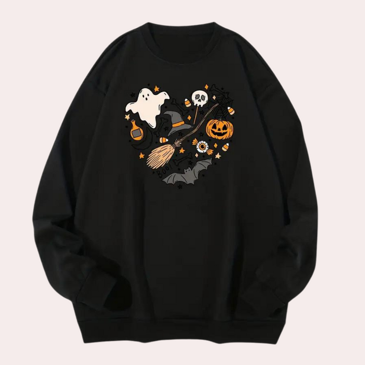 Emese – Halloween-Zauber Gemütliches Damen-Sweatshirt