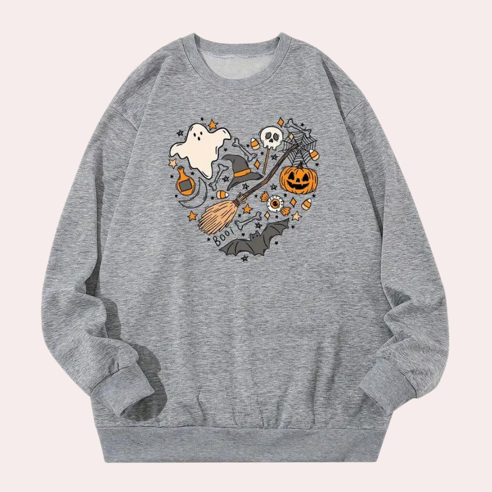 Emese – Halloween-Zauber Gemütliches Damen-Sweatshirt