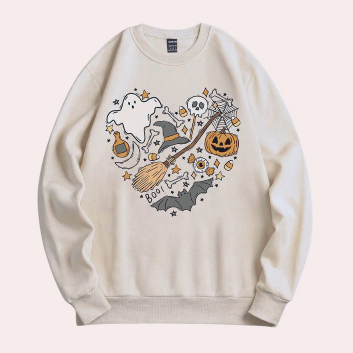 Emese – Halloween-Zauber Gemütliches Damen-Sweatshirt