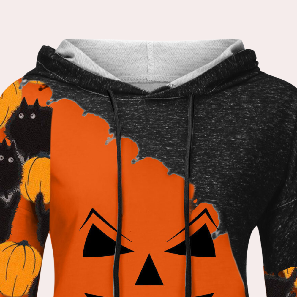 Elizabet - Cooles Halloween-Sweatshirt für Damen