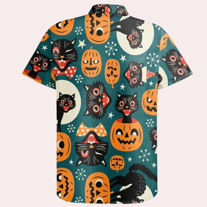 Joaquin - Trendiges Herren-Shirt mit Halloween-Cartoon-Design