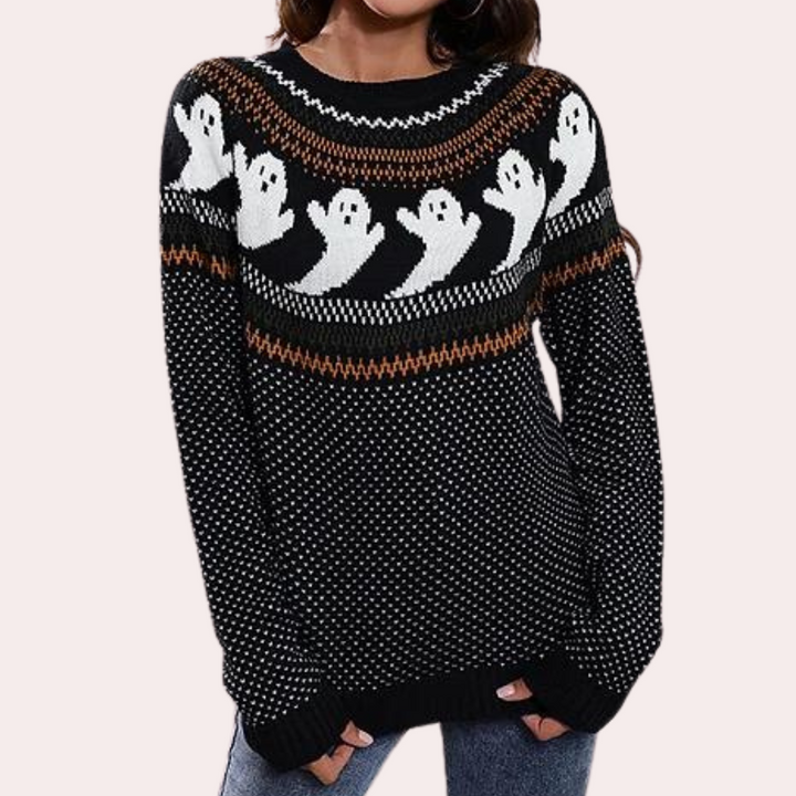 Neven - Verspielte Gespenster Damen Halloween Pullover