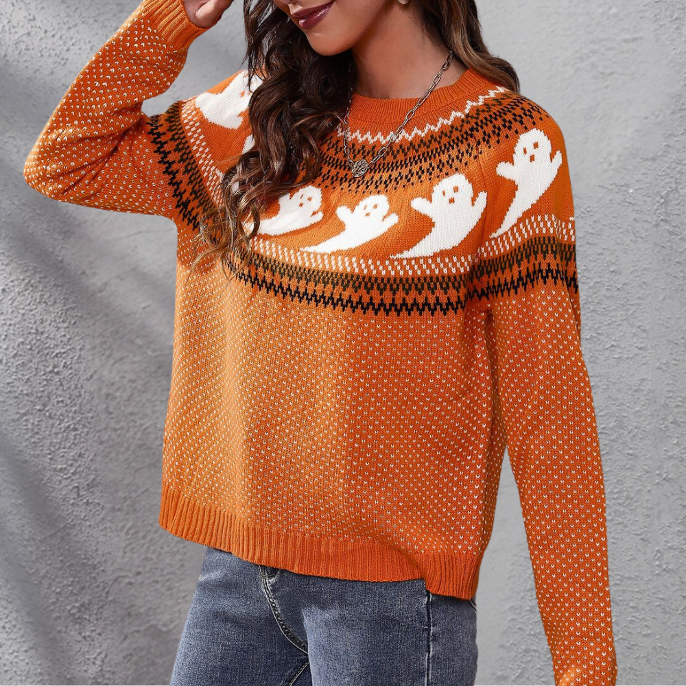 Neven - Verspielte Gespenster Damen Halloween Pullover