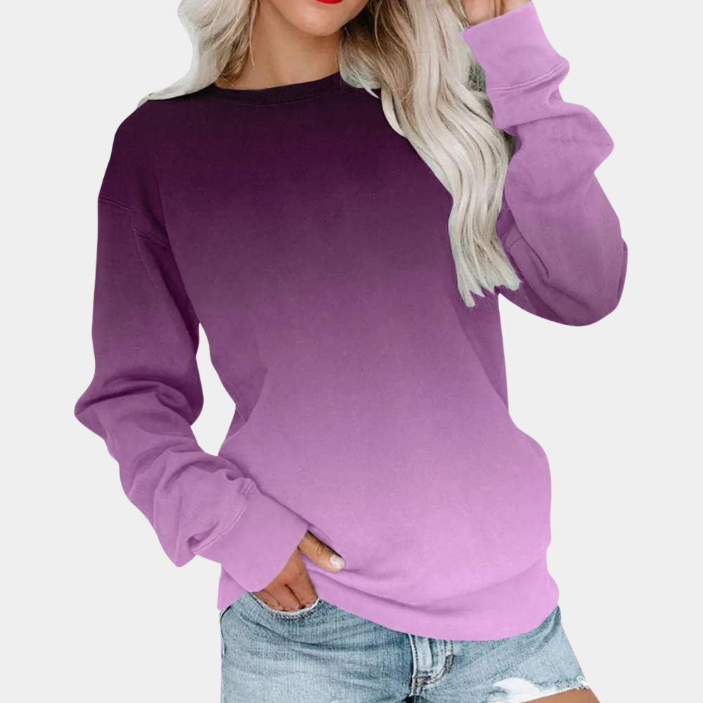 Ivet - Modernes Farbverlauf-Sweatshirt für Damen