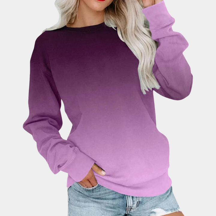 Ivet - Modernes Farbverlauf-Sweatshirt für Damen