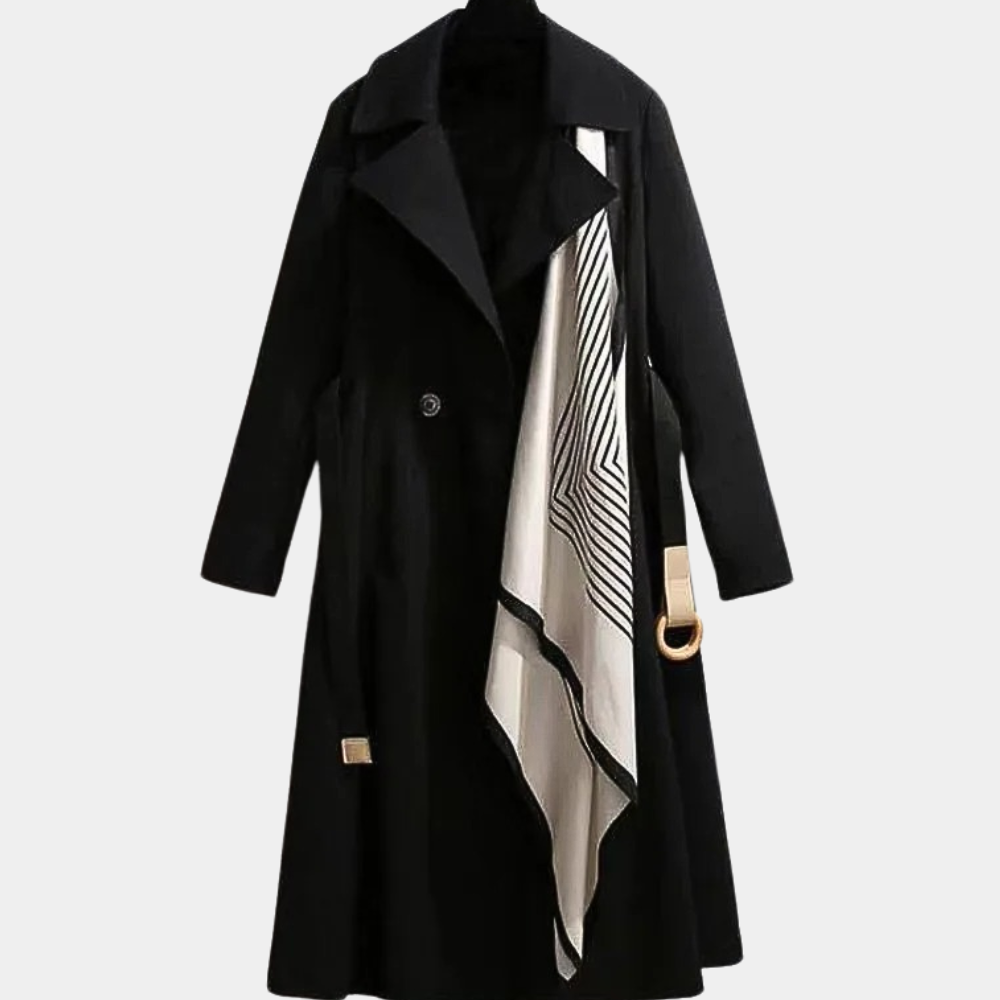 Aurembiaix - Eleganter Damen-Trenchcoat mit Gürtel