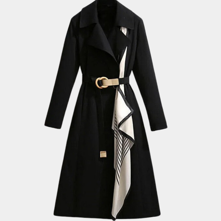 Aurembiaix - Eleganter Damen-Trenchcoat mit Gürtel