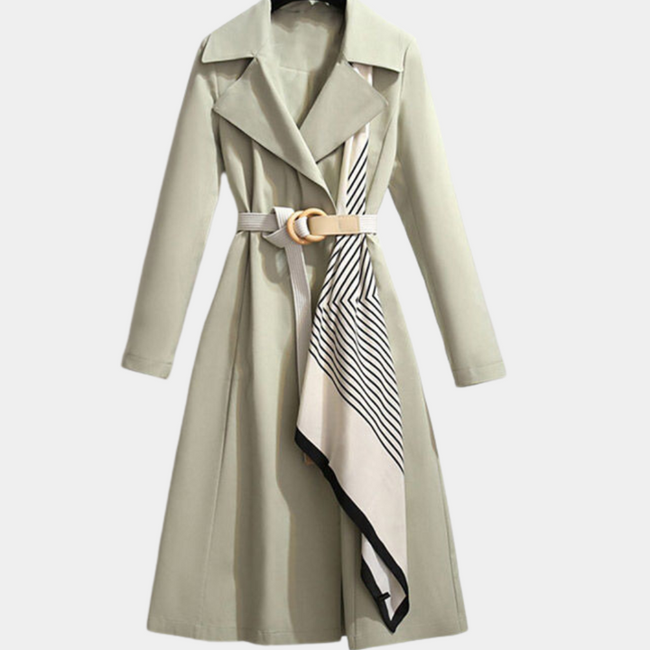 Aurembiaix - Eleganter Damen-Trenchcoat mit Gürtel