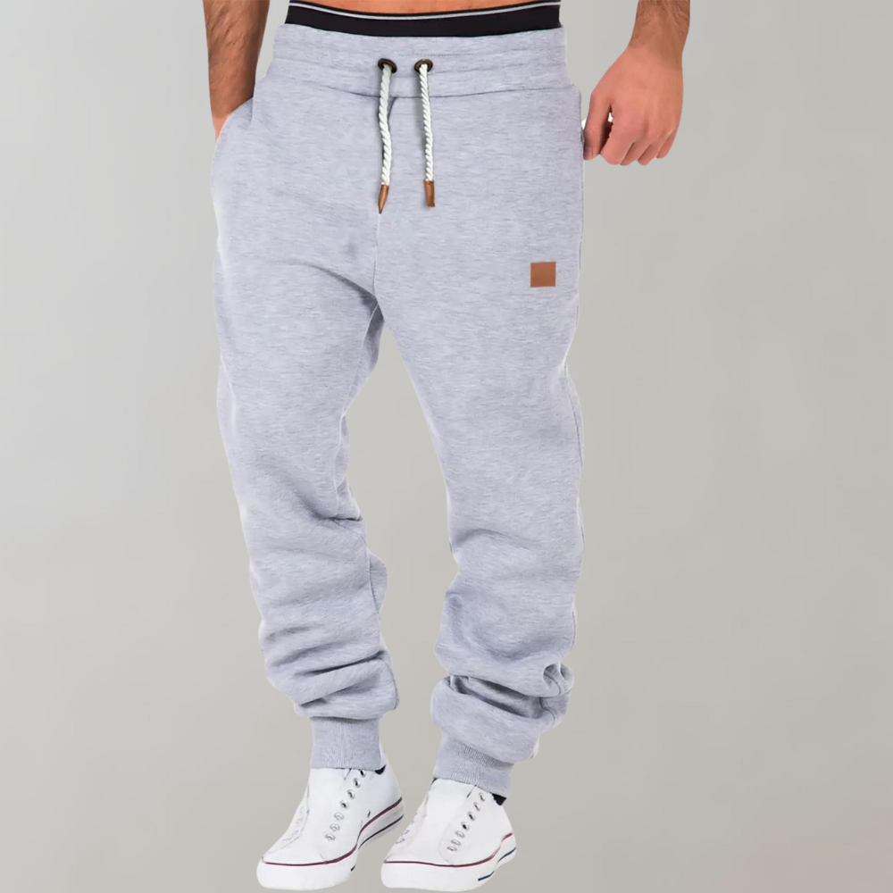 Lichtgrijze joggingbroek voor heren