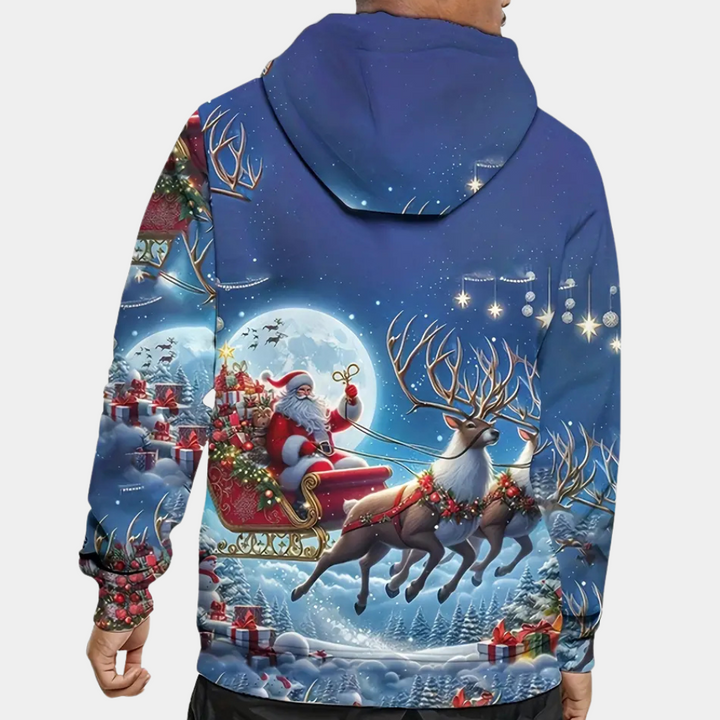 NIKLAUS - Trendiger Weihnachts-Kapuzenpullover für Herren