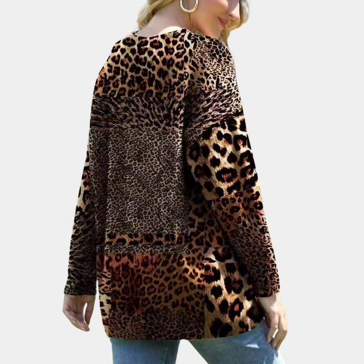 MARTHA - Eleganter Leopardenmuster-Pullover für Frauen