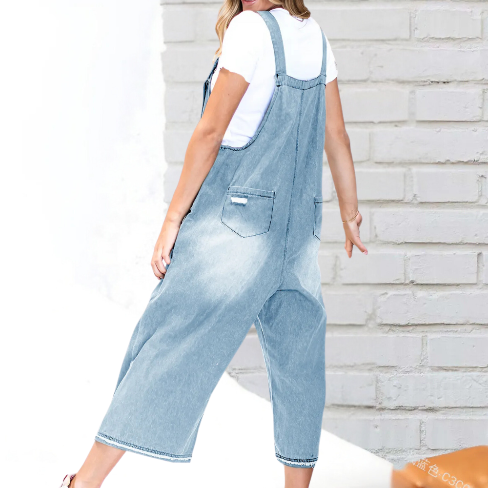 KATHRYN - Lässige Denim-Latzhosen für Damen