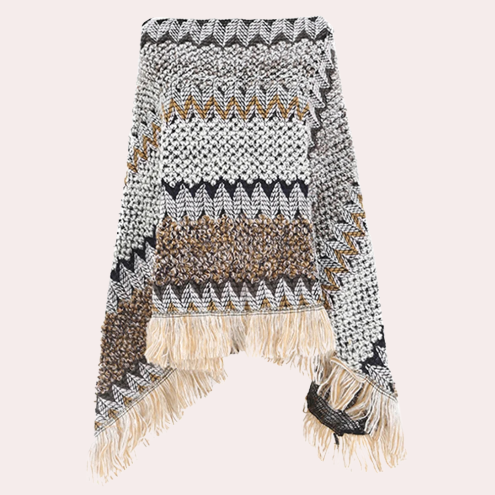 SAVINA - Strickponcho für Damen